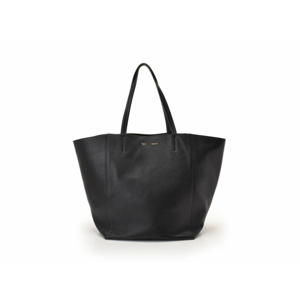 Celine Cabas Phantom Leather Bag Black
